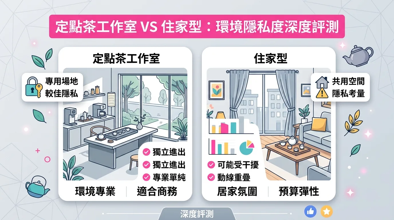 定點茶工作室 VS 住家型：環境隱私度深度評測