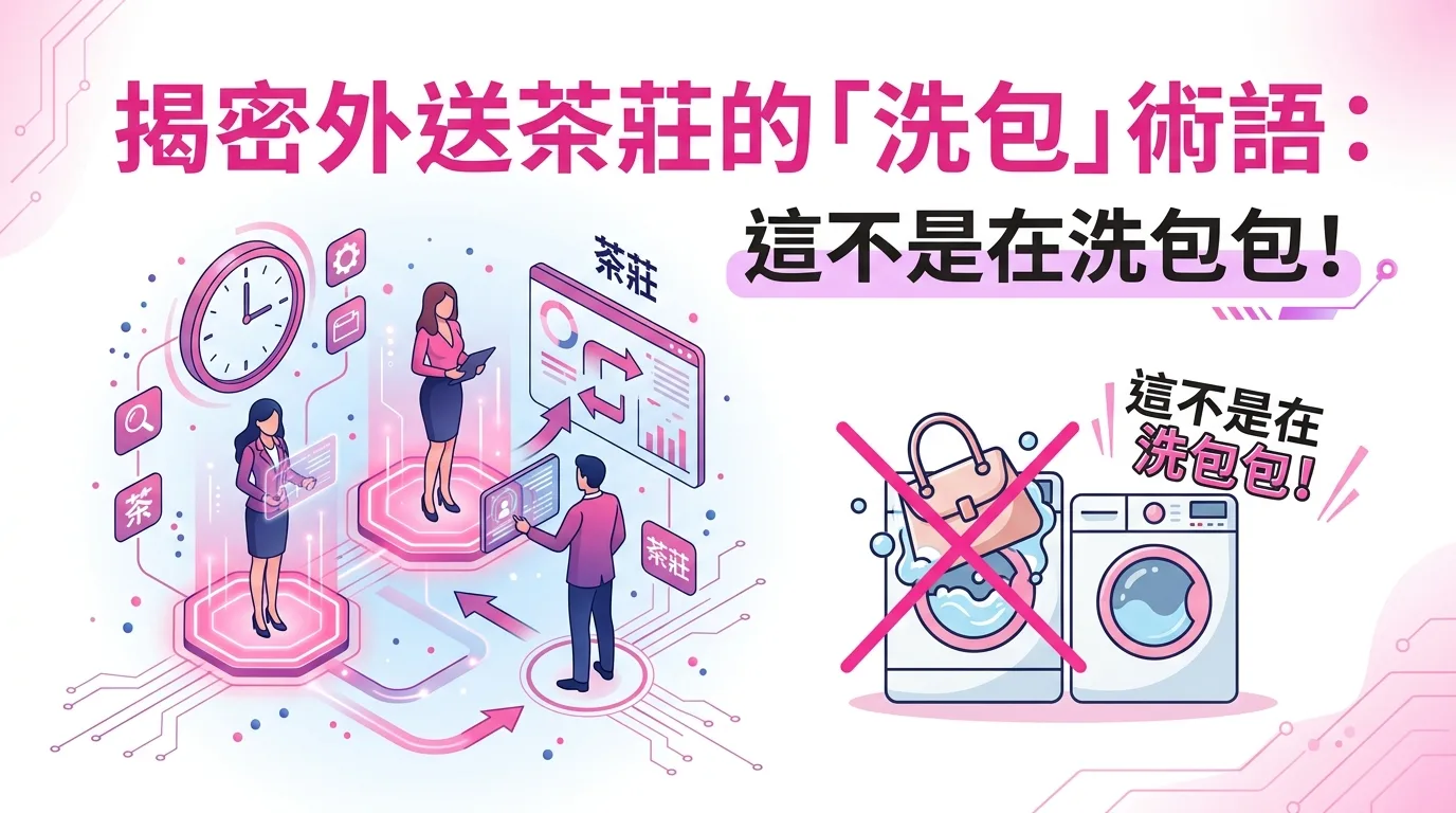 揭密外送茶莊的「洗包」術語：這不是在洗包包！
