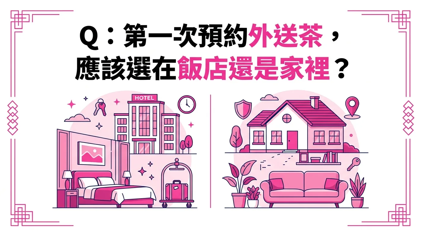 Q：第一次預約外送茶，應該選在飯店還是家裡？