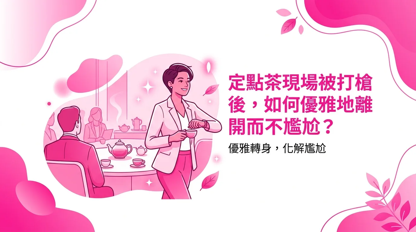 定點茶現場被打槍後，如何優雅地離開而不尷尬？