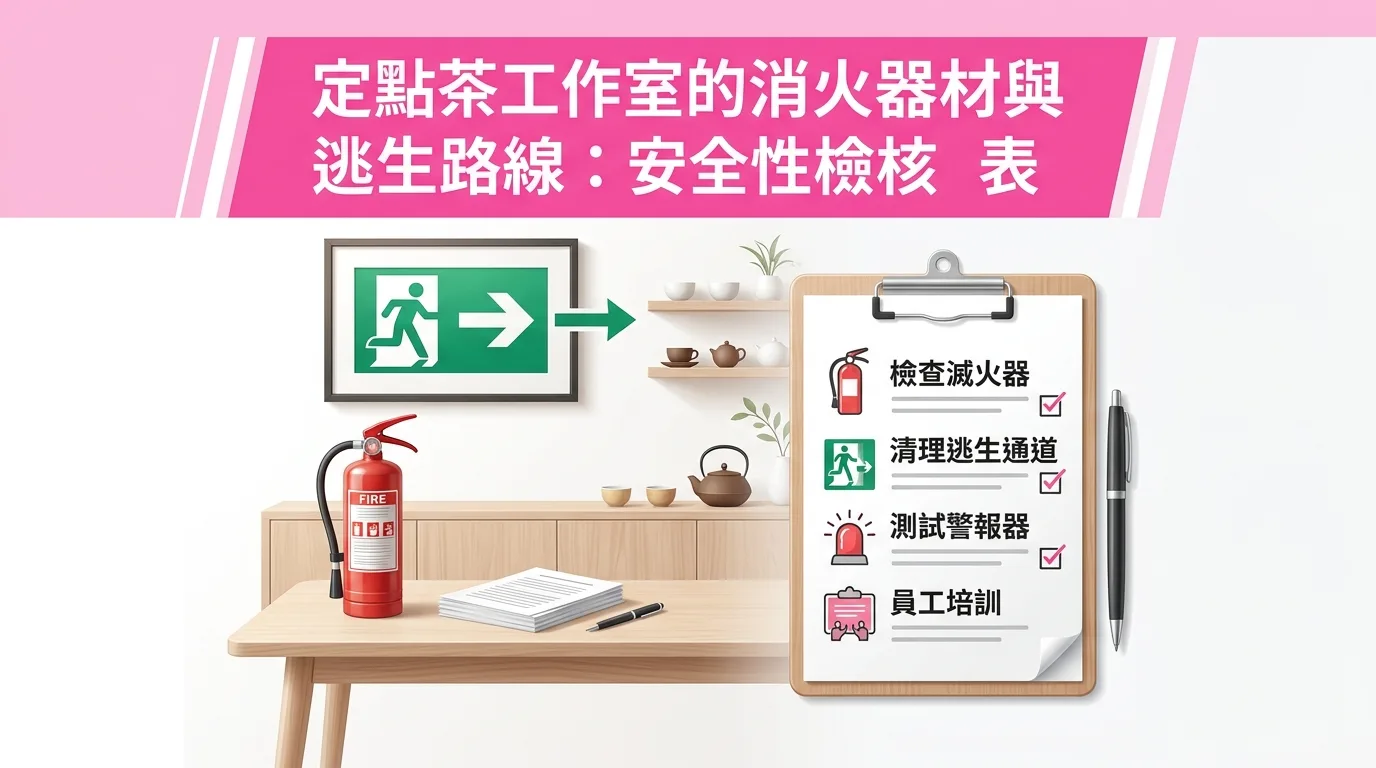 定點茶工作室的消火器材與逃生路線：安全性檢核表