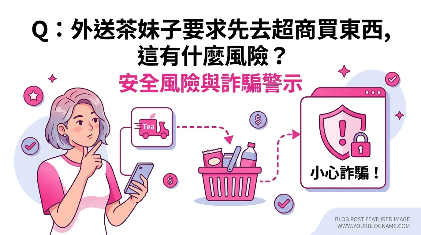 Q：外送茶妹子要求先去超商買東西，這有什麼風險？