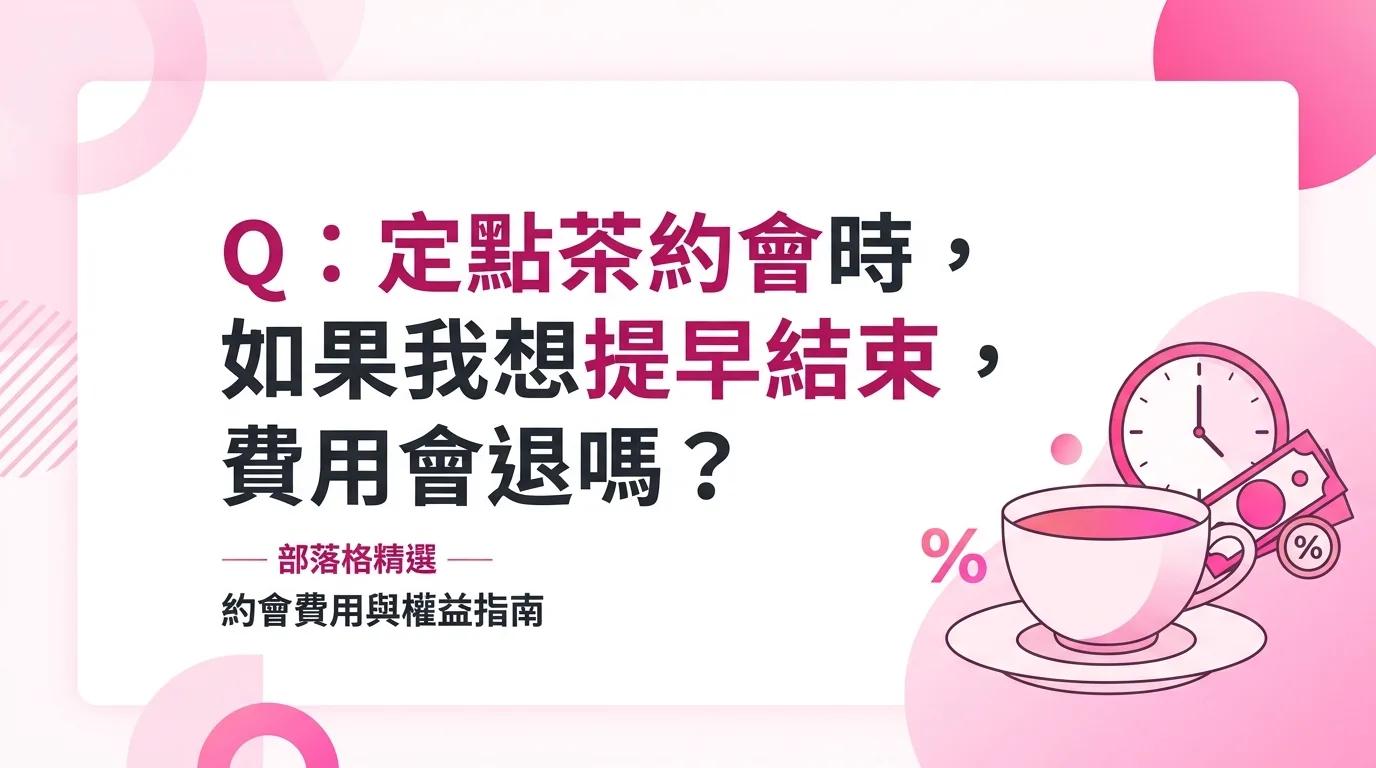 Q：定點茶約會時，如果我想提早結束，費用會退嗎？